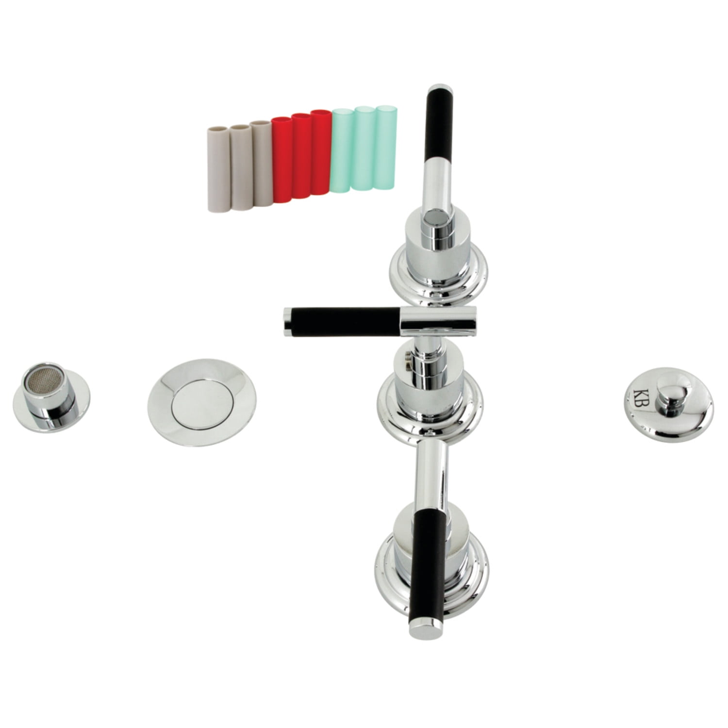 Kingston Brass KB6321CKL Kaiser Three-Handle Bidet Faucet, Polished Chrome