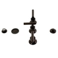 thumbnail image 1 of Kingston Brass KB6325CML Manhattan Three-Handle Bidet Faucet with Brass Pop-Up, Oil Rubbed Bronze, 1 of 6