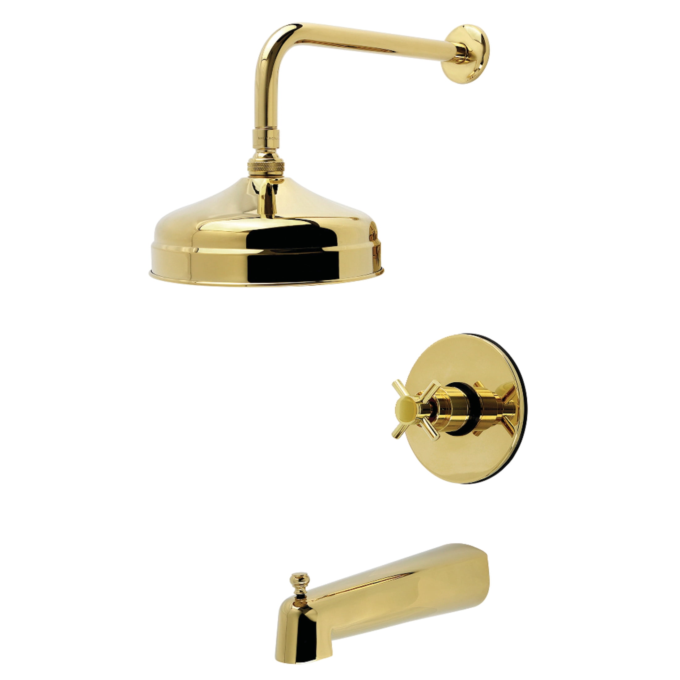 Kingston Brass KB6332DX Concord Single-Handle Pressure Balanced Tub and Shower Faucet in Polished Brass