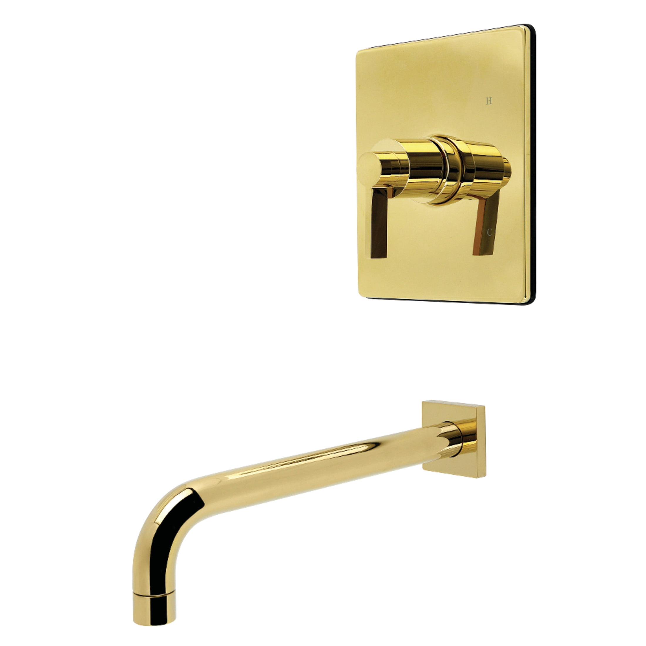 Kingston Brass KB6342NDLTO Nuvofusion Single-Handle Pressure Balanced Tub Faucet in Polished Brass