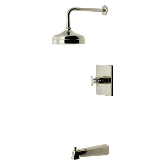 Kingston Brass KB6346DX Concord Single-Handle Pressure Balanced Tub and Shower Faucet, Polished Nickel