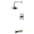thumbnail image 1 of Kingston Brass KB6346NDL NuvoFusion Single-Handle Pressure Balanced Tub and Shower Faucet, Polished Nickel, 1 of 7