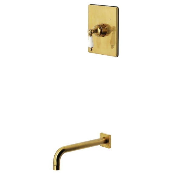 Kingston Brass KB6347PLTO Victorian Single-Handle Pressure Balanced Tub Faucet in Brushed Brass