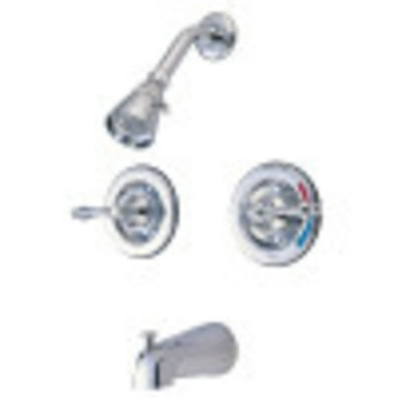Kingston Brass KB661AL Vintage Pressure Balanced Two-Handle Tub and Shower Faucet, Polished Chrome