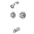 thumbnail image 1 of Kingston Brass KB661AX Vintage Tub and Shower Faucet, 5-Inch Spout Reach, Polished Chrome, 1 of 2