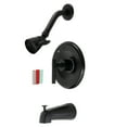 thumbnail image 1 of Kingston Brass KB6630CKL Kaiser Single-Handle Tub and Shower Faucet, Matte Black, 1 of 5