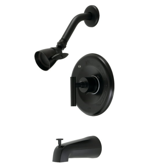 Kingston Brass KB6630CML Manhattan Single-Handle Tub and Shower Faucet, Matte Black