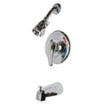 thumbnail image 1 of Kingston Brass KB6651LL Tub and Shower Faucet, Polished Chrome, 1 of 2