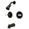 thumbnail image 1 of Kingston Brass KB665PL Vintage Pressure Balanced Two-Handle Tub and Shower Faucet, Oil Rubbed Bronze, 1 of 2