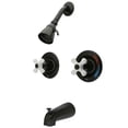 thumbnail image 1 of Kingston Brass KB665PX Tub and Shower Faucet, Oil Rubbed Bronze, 1 of 1
