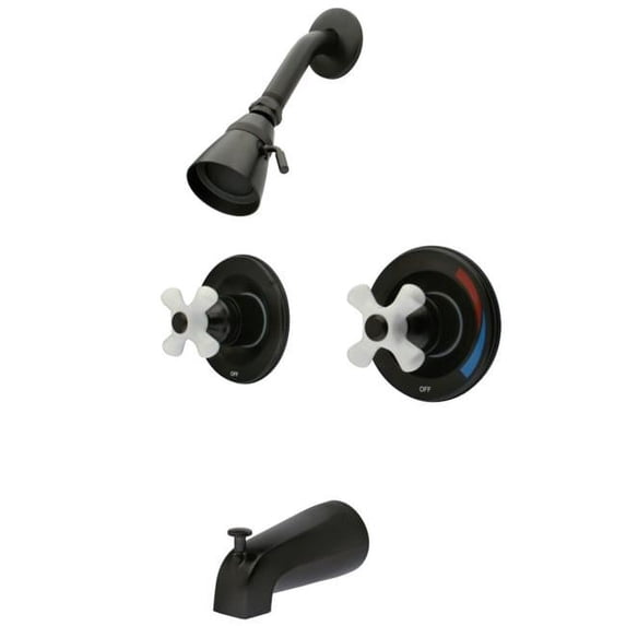 Kingston Brass KB665PX Tub and Shower Faucet, Oil Rubbed Bronze