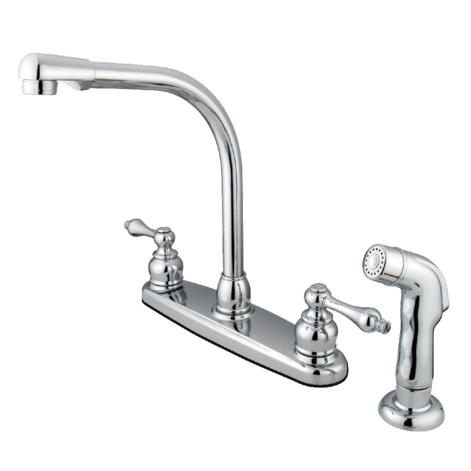 Kingston Brass NuvoFusion Bar Wasserhahn – Antikkupfer, 4-Zoll Lochabstand, 1,8 GPM Durchfluss