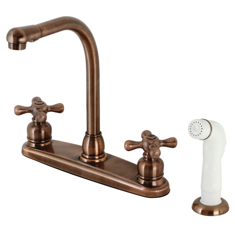 Kingston Brass Kb750 Two Handle High Arch Kitchen Faucet - Polished