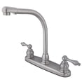 thumbnail image 1 of Kingston KB718ALLS Victorian Two-Handle 2-Hole 8" Centerset Kitchen Faucet in Brushed Nickel, 1 of 4