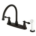 thumbnail image 1 of Kingston KB725ACL American Classic Two-Handle 4-Hole 8" Centerset Kitchen Faucet with Side Sprayer in Oil Rubbed Bronze, 1 of 7