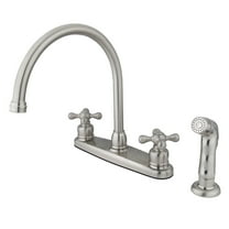 Kingston Brass KB728AXSP Vintage 8-Inch Centerset Kitchen Faucet, Brushed Nickel