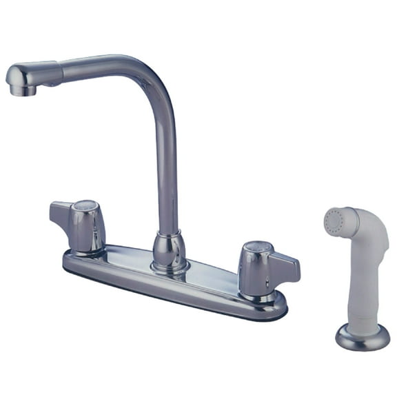 Kingston Brass KB742 8-Inch Centerset Kitchen Faucet, Polished Chrome