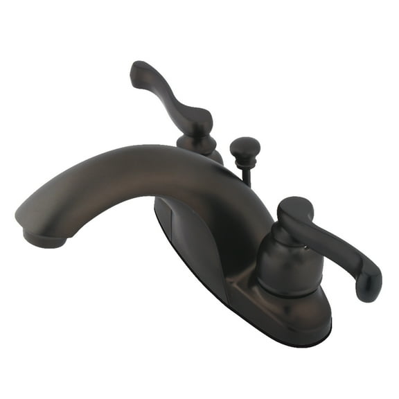 Kingston Brass KB7645FL 4 in. Centerset Bathroom Faucet, Oil Rubbed Bronze