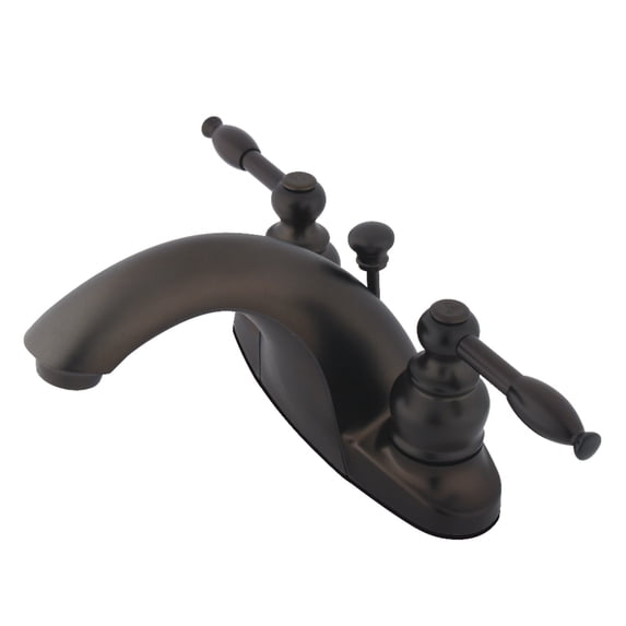 Kingston Brass KB7645KL 4 in. Centerset Bathroom Faucet, Oil Rubbed Bronze
