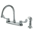 thumbnail image 1 of Kingston Brass KB782SP 8-Inch Centerset Kitchen Faucet, Polished Chrome, 1 of 2