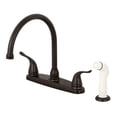 thumbnail image 1 of Kingston Brass KB795YL Yosemite 8-Inch Centerset Kitchen Faucet with Sprayer, Oil Rubbed Bronze, 1 of 5