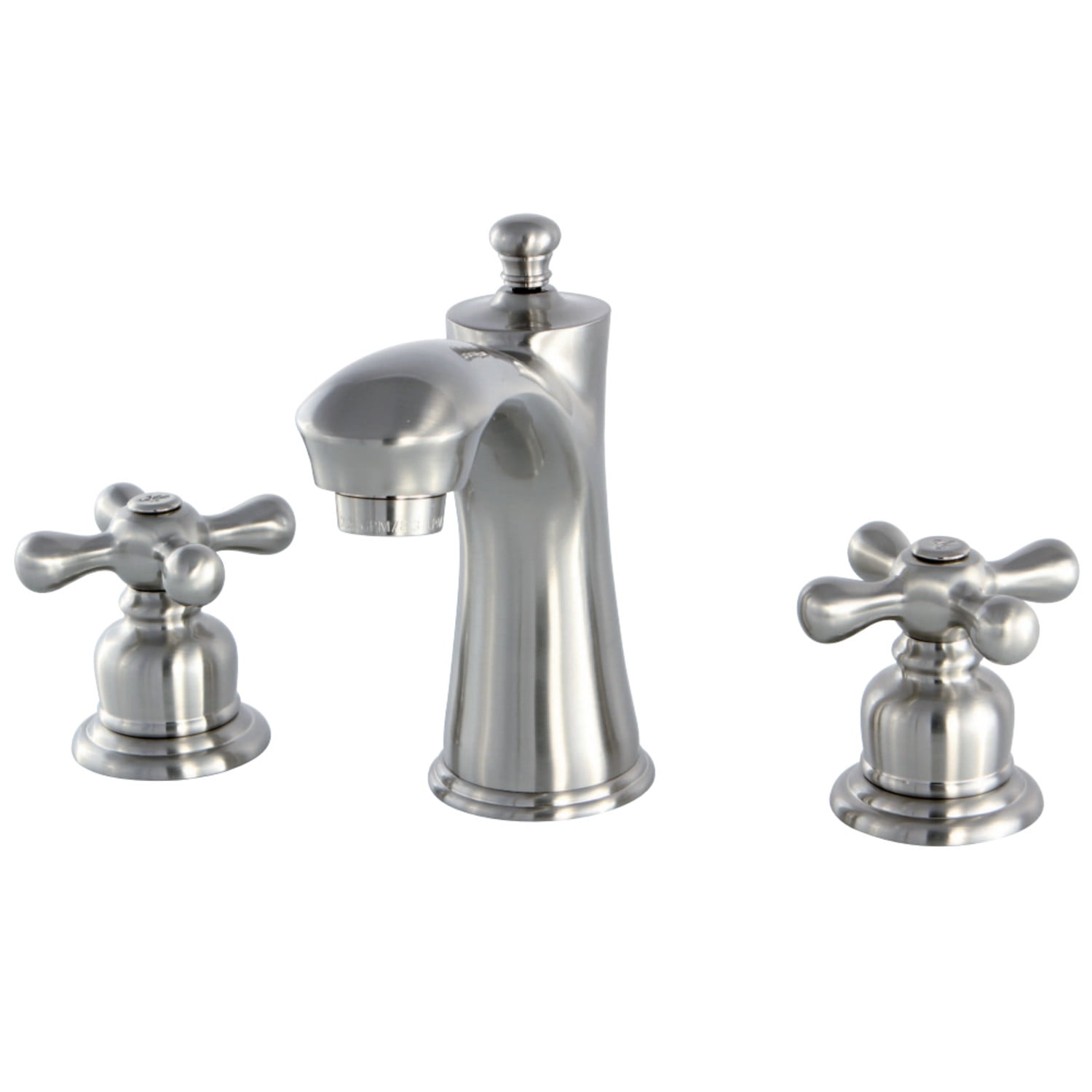 Victorian Brushed Nickel 8-Inch Widespread Bathroom Faucet