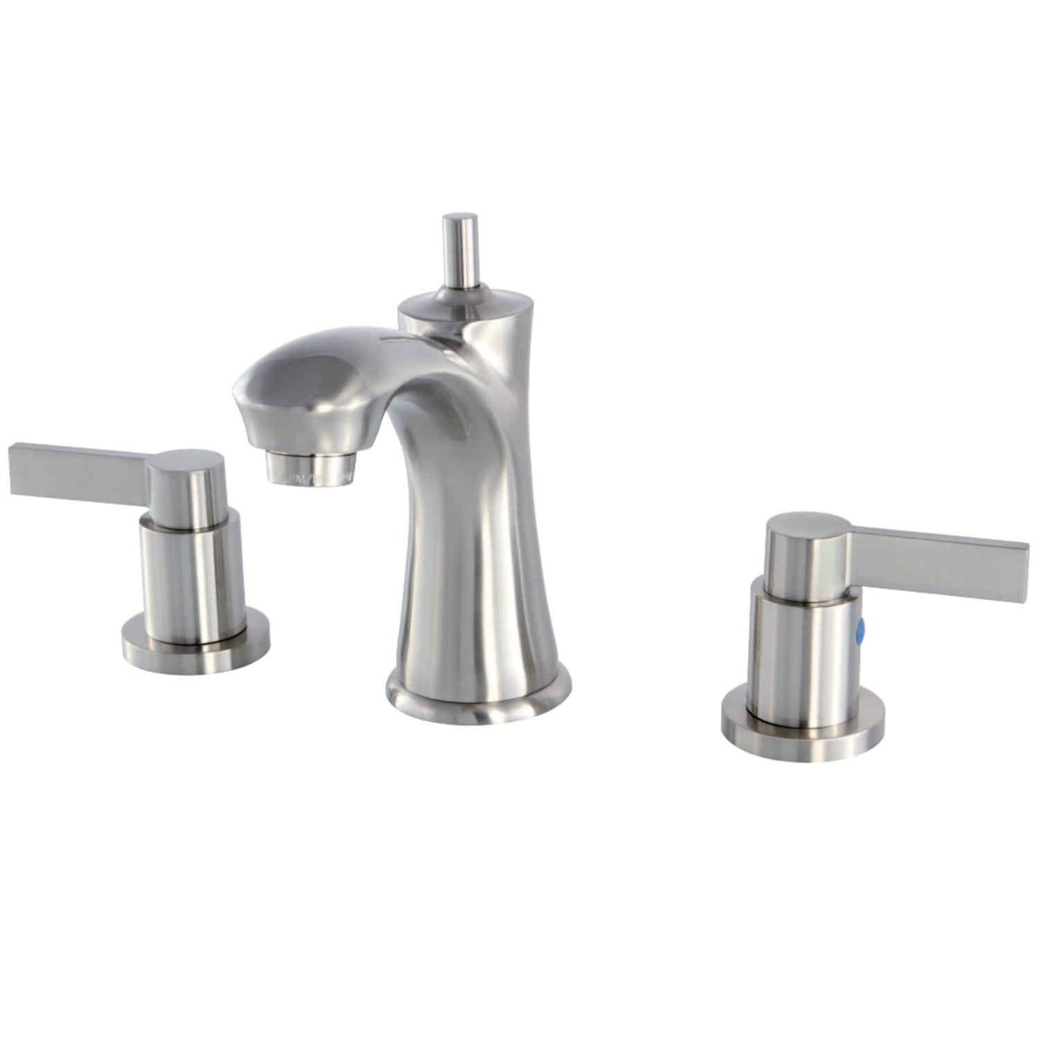 NuvoFusion Elegant 8-Inch Widespread Brushed Nickel Bathroom Faucet