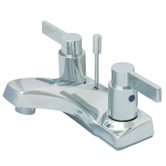 Kingston Brass KB8101NDL 4 in. Centerset Bathroom Faucet, Polished Chrome