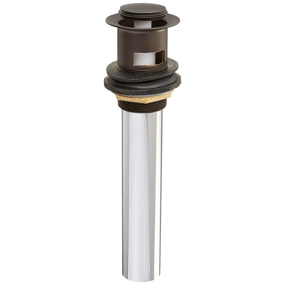 Brass, Bathroom Sink Drain, Push Pop-Up Drain with Overflow KB8105
