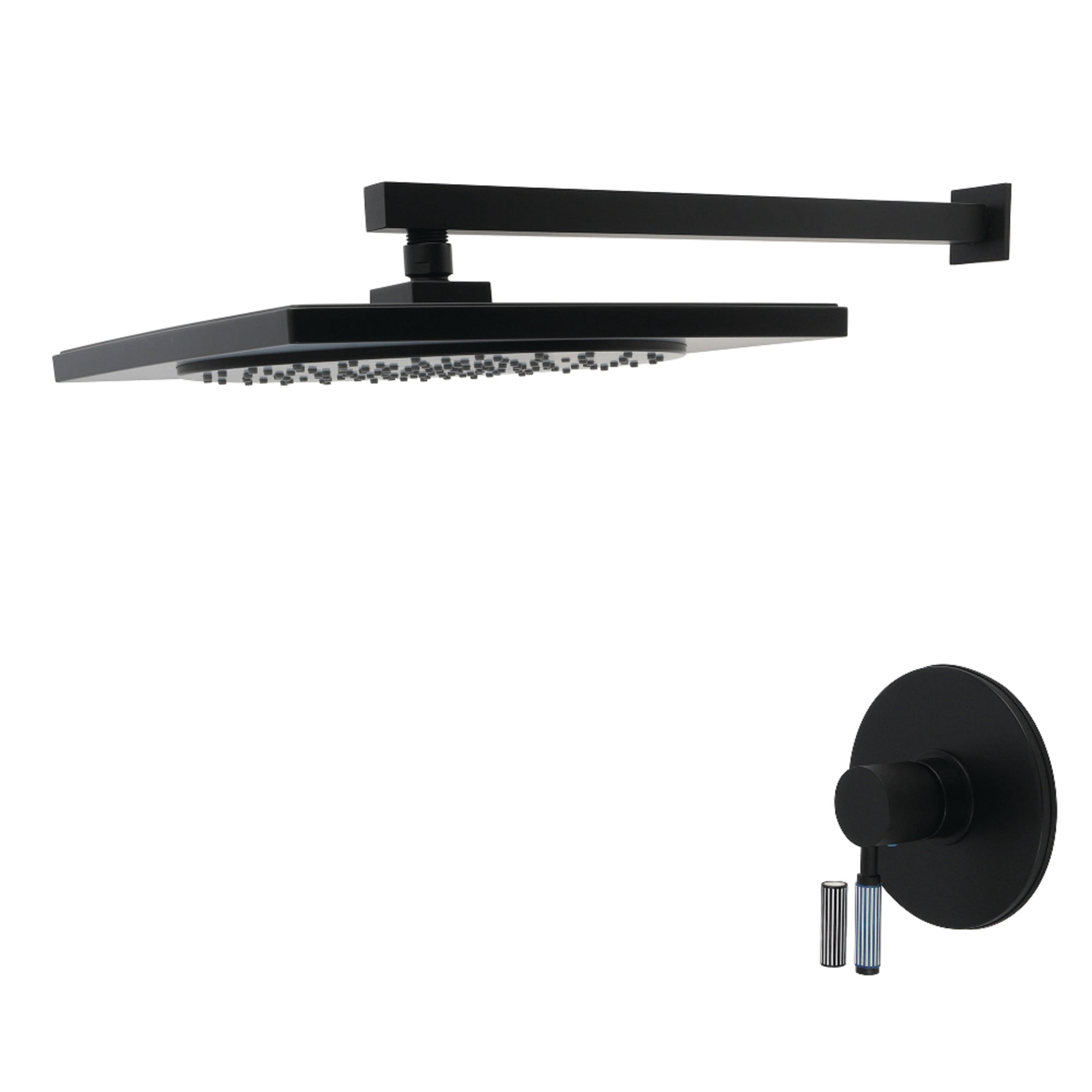 Kingston Brass KB8330KPSSO Verona Single-Handle Pressure Balanced Shower Faucet, Matte Black