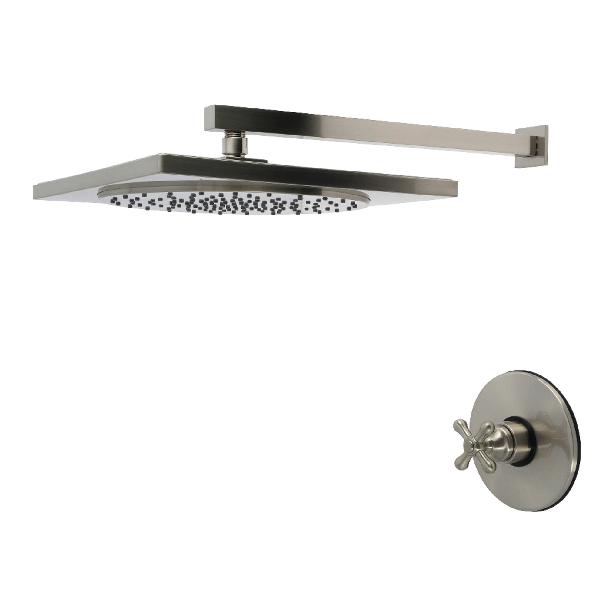 Kingston Brass KB8338AXSO Restoration Single-Handle Pressure Balanced Shower Faucet, Brushed Nickel