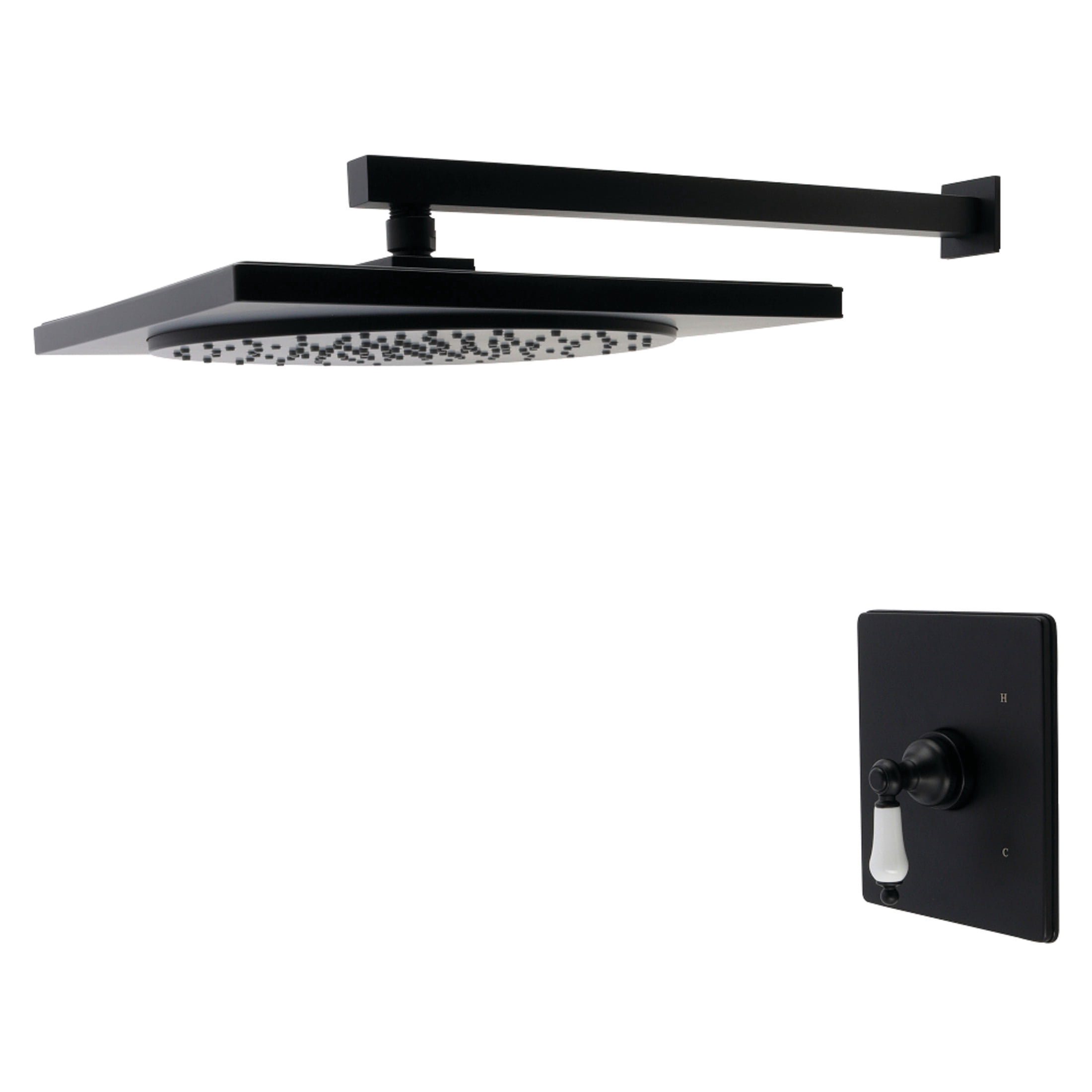 Kingston Brass KB8340PLSO Victorian Single-Handle Pressure Balanced Shower Faucet in Matte Black