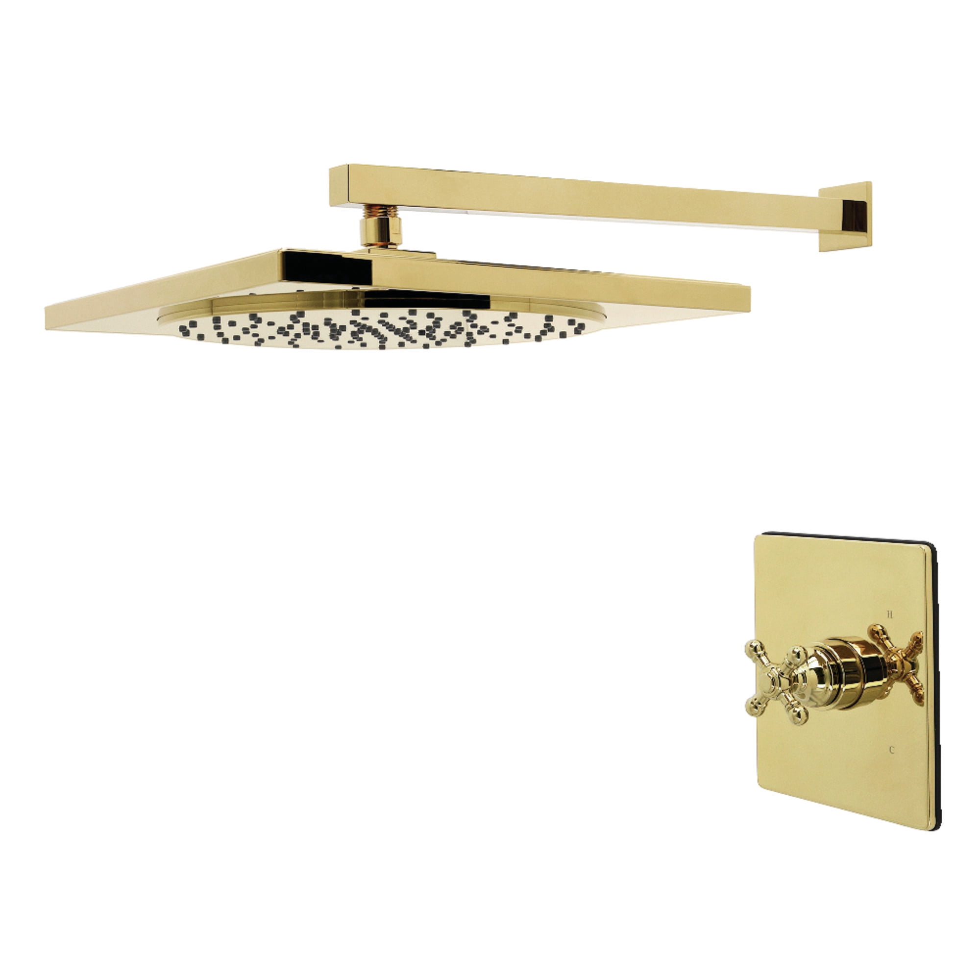 Kingston Brass KB8342BXSO Metropolitan Single-Handle Pressure Balanced Shower Faucet, Polished Brass