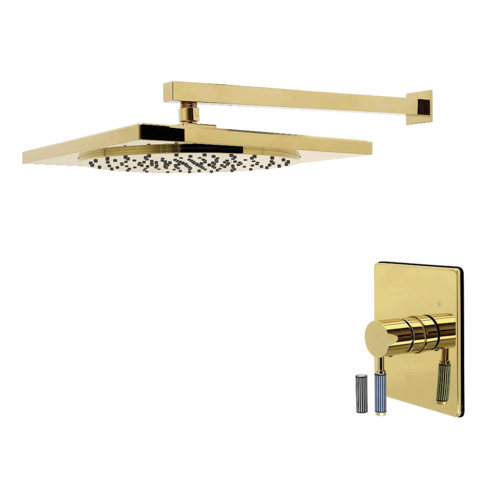 Kingston Brass KB8342KPSSO Verona Single-Handle Pressure Balanced Shower Faucet, Polished Brass