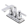 thumbnail image 1 of Kingston Brass KB8461DL Concord 4 in. Centerset Bathroom Faucet with Push Pop-Up, Polished Chrome, 1 of 2