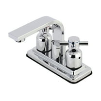 Kingston Brass KB8461DX 4 in. Centerset Mounted Bathroom Faucet, Polished Chrome