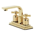 thumbnail image 1 of Kingston Brass KB8462ZX Millennium 4-Inch Centerset Bathroom Faucet, Polished Brass, 1 of 2