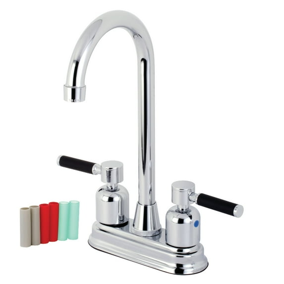 Kingston Brass KB8491DKL Kaiser Bar Faucet, Polished Chrome