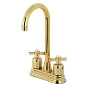 Kingston Brass KB8492ZX Millennium Bar Faucet, Polished Brass