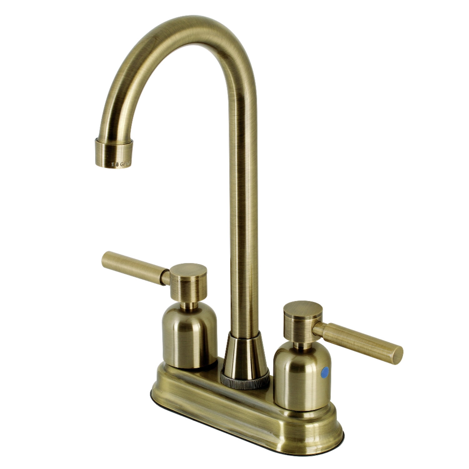 Kingston Brass KB8493DL Concord Bar Faucet, Antique Brass
