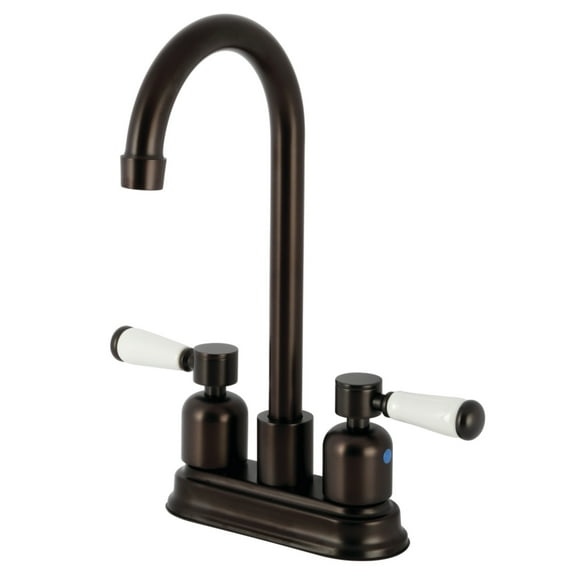 Kingston Brass KB8495DPL Paris Two-Handle 2-Hole Deck Mount Bar Faucet in Oil Rubbed Bronze