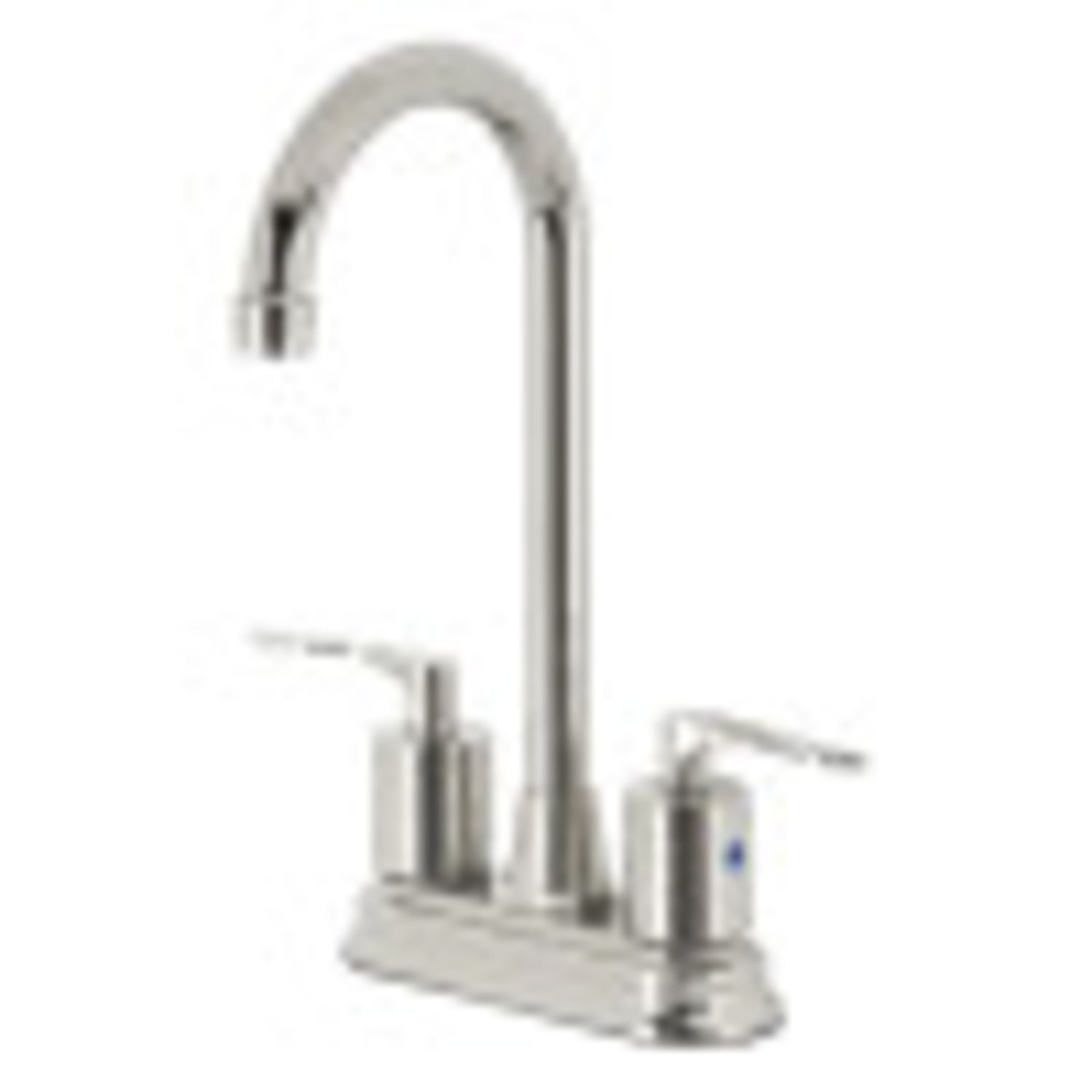 Kingston Brass KB8496SVL Two-Handle 2-Hole Deck Mount Bar Faucet in Polished Nickel
