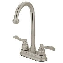 Kingston Brass NuWave French 4" Centerset Bar Faucet, Brushed Nickel