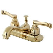 Kingston Brass KB8602 Royale 4" Centerset Bathroom Faucet, Polished Brass