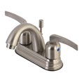 thumbnail image 1 of Kingston Brass KB8618EFL 4 in. Centerset Bathroom Faucet, Brushed Nickel, 1 of 3