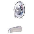 thumbnail image 1 of Kingston Brass KB8631FLTO Tub Only, Polished Chrome, 1 of 2