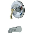 thumbnail image 1 of Kingston Brass KB8634FLTO Tub Only, Polished Chrome/Polished Brass, 1 of 2