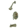 thumbnail image 1 of Kingston Brass KB8637FLT Tub and Shower Trim Only for KB8637FL, Brushed Nickel/Polished Chrome, 1 of 2