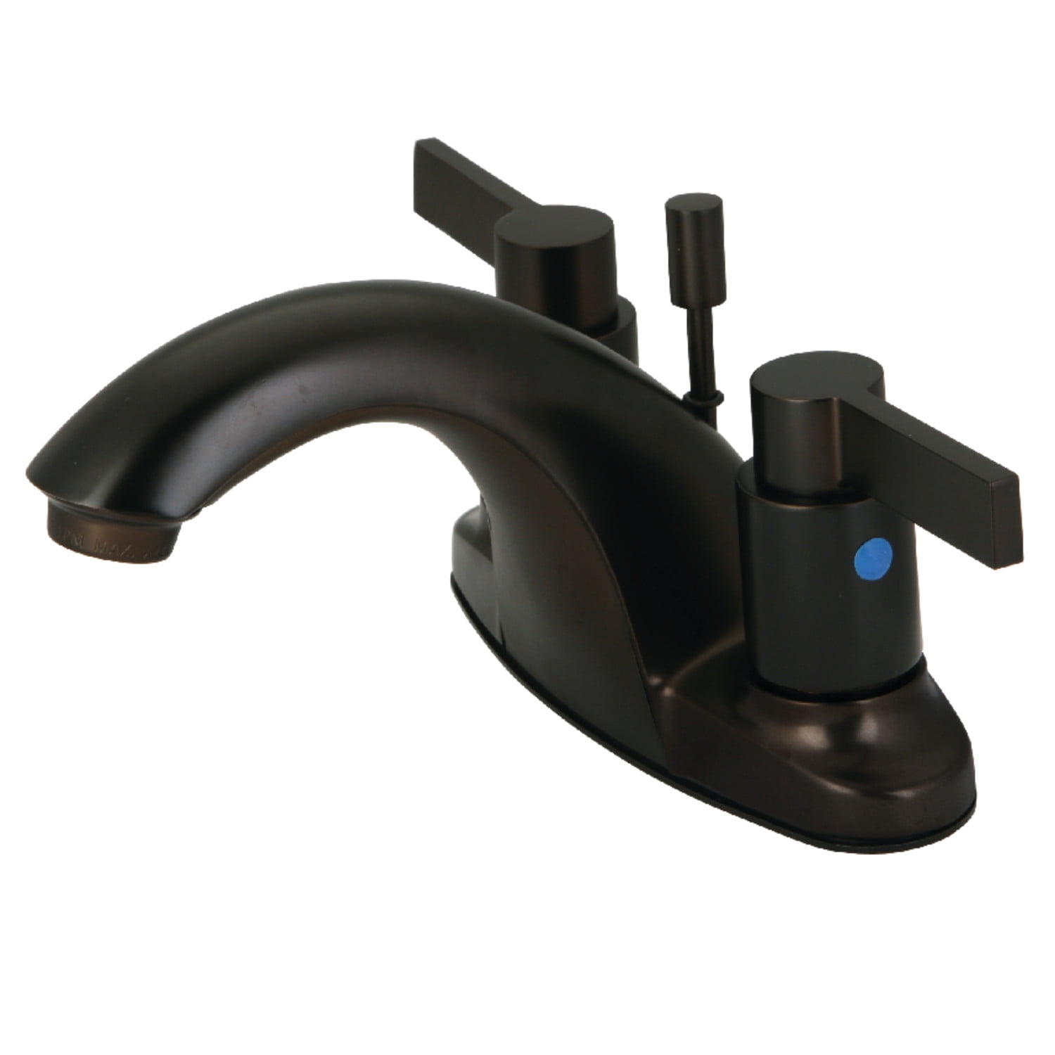 Kingston Brass KB8645NDL 4 in. Centerset Bathroom Faucet, Oil Rubbed Bronze