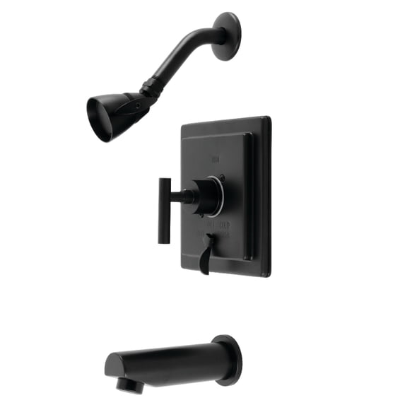 Kingston Brass KB86500CML Manhattan Single-Handle Tub and Shower Faucet, Matte Black